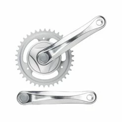 Messingschlager Krumtapaksættet (170mm Med Skive | 38 Tænder | Sølv)