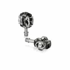 XLC PD-S17 Systemcykelpedal (dobbeltsidet / Sølv | SPD-kompatibel)