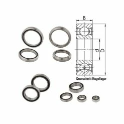 Quaxar 6002 Industrielt Leje (15x32x9mm)