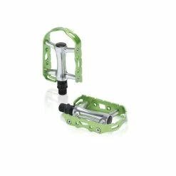 XLC PD-M15 Ultralight V Cykelpedal (sølv / Grøn)